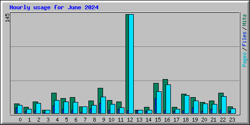 Hourly usage for June 2024