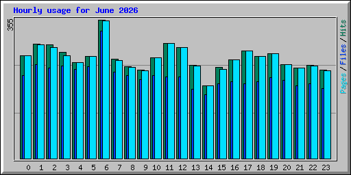 Hourly usage for June 2026